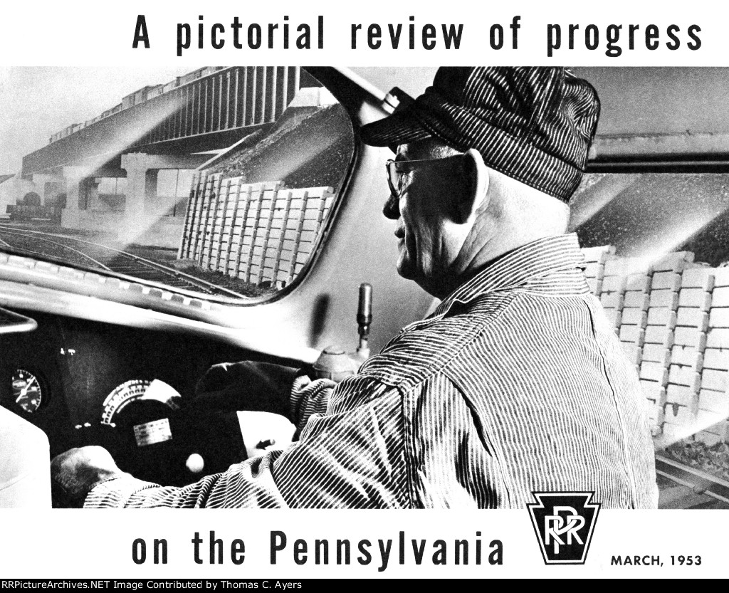 PRR "Pictorial Review Of Progress," Front Cover, 1953